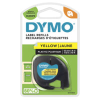 Cinta DYMO Plástico 12 mm. x 4 m. - negro/amarillo