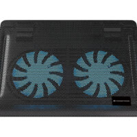 CNBCOOLPAD2F - Almohadilla de refrigeración para portátil con 2 ventiladores