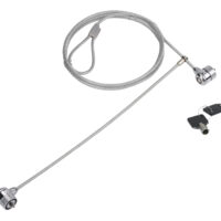 CNBSLOCK15T - Candado de doble cabezal con llave para ordenador portátil, 1,5m