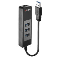 Concentrador USB 3.0 y convertidor Gigabit Ethernet