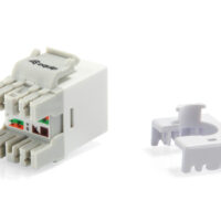 Conector Keystone LSA sin apantallar Cat.6, tipo delgado, blanco, 8 (uds./paquete)