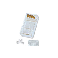 Conector RJ-45 macho Cat.6, 8 pines UTP, pack de 10