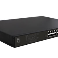 Conmutador PoE Gigabit de 28 puertos, 24 salidas PoE, 2 RJ45 Gigabit, 2 SFP Gigabit, PoE 802.3at/af, 390W