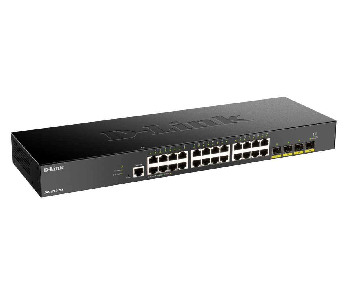 DGS-1250-28X 24-PORT GIGA SMART 4X10G SFP+ DGS-1250-28X 24-PORT GIGA SMART 4X10G SFP+