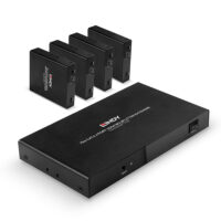 Divisor y extensor HDMI 4K60 de 4 puertos e IR por Cat.6, 70m