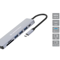 DONN19G - Estación de acoplamiento 7 en 1 USB 3.2 Gen 1, HDMI, 3x USB-A 3.0, SD, TF/MicroSD, 100W USB PD