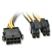 EPS12V/eATX/BTX Cable de extensión de alimentación de placa base de 12 V y 8 pines, aprox. 0,4 m