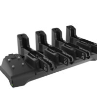 ET4X Four Slot Charge Only Cradle for 10" ET40, ET45, ET40HC, ET45HC (Accommodates 10in tablet, Exoskeleton, Payment Terminals, Expansion Backs, Healt