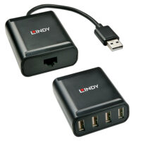 Extensor de 4 puertos USB 2.0 Cat.6, 60m