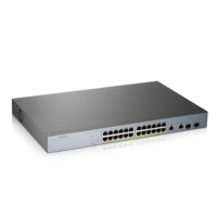 GS1350-26HP, Switch CCTV 26 Puertos gerstionado, long range, 375W PoE