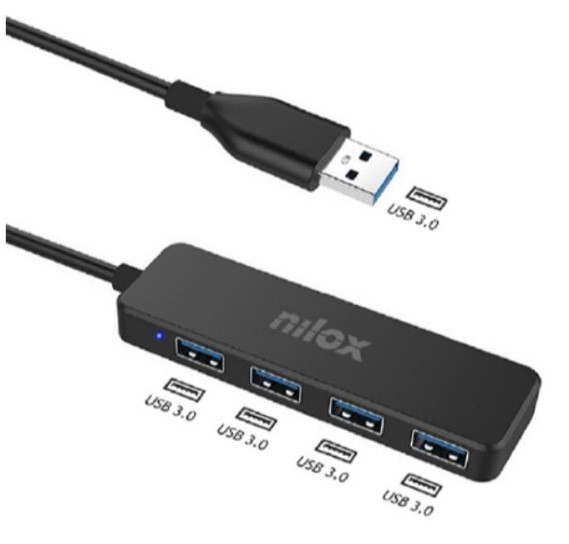 Hub de 4 puertos USB 3.2 Gen1, con salida USB 3.2 Gen1 Hub de 4 puertos USB 3.2 Gen1, con salida USB 3.2 Gen1