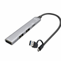 HUB Metal USB-C/USB-A 1x USB-C + 3x USB 2.0