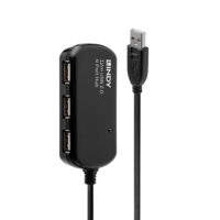 Hub profesional de extensión activa USB 2.0 de 12 m
