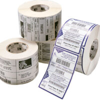 Label, Paper, 102x102mm; Thermal Transfer, Z-Select 2000T, Coated, Permanent Adhesive, 25mm Core, Perforation