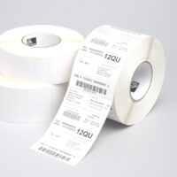 Label, Paper, 102x203mm; Thermal Transfer, Z-Perform 1000T, Uncoated, Permanent Adhesive, 76mm Core