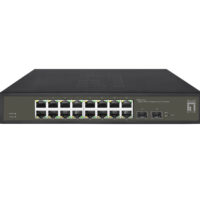 LevelOne GES-2118P   Switch Smart Lite Gigabit PoE de 18 Puertos (16 PoE+ + 2 SFP)