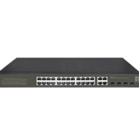 LevelOne GES-2128P   Switch Smart Lite Gigabit PoE de 28 Puertos (24 PoE+ + 4 SFP/RJ45 Combo)