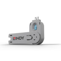 Llave bloqueadora de puerto USB tipo A, azul