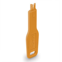 Llave bloqueadora de puertos RJ-45, naranja