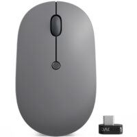 Mouse inalámbrico USB Lenovo Go (negro trueno)