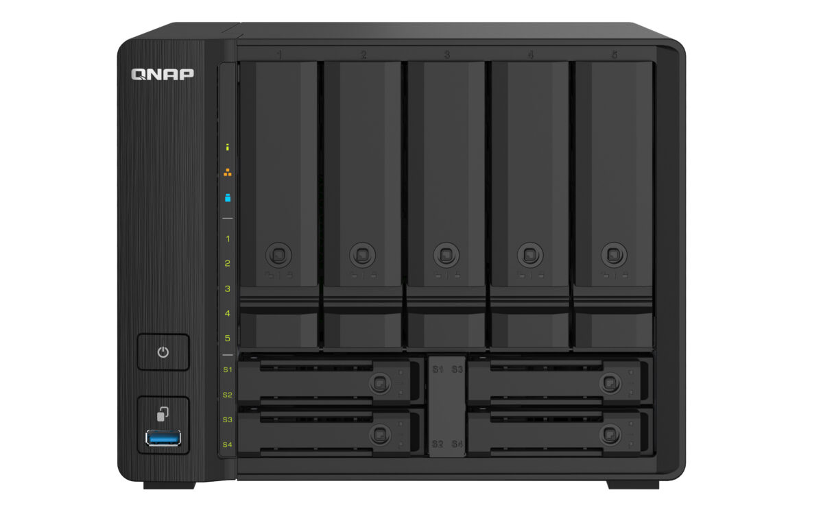 NAS TS-932PX-4G - Formato: Sobremesa - 5 Bahías SATA 3.5" y 4 bahias SATA 2.5" con dos SFP+ 10GbE y dos puertos LAN 2,5GbE NAS TS-932PX-4G - Formato: Sobremesa - 5 Bahías SATA 3.5" y 4 bahias SATA 2.5" con dos SFP+ 10GbE y dos puertos LAN 2,5GbE