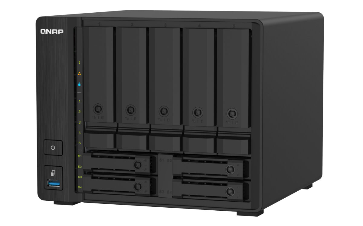 NAS TS-932PX-4G - Formato: Sobremesa - 5 Bahías SATA 3.5" y 4 bahias SATA 2.5" con dos SFP+ 10GbE y dos puertos LAN 2,5GbE NAS TS-932PX-4G - Formato: Sobremesa - 5 Bahías SATA 3.5" y 4 bahias SATA 2.5" con dos SFP+ 10GbE y dos puertos LAN 2,5GbE