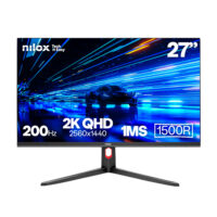NILOX TECH - Monitor Gaming Curvo 27" 200Hz/2K/HDMI/Display Port