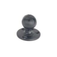 Placa Zebra Redonda, Brazo RAM f / 4 "/ 12", Negro
