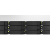 Potente almacenamiento híbrido preparado para 10GbE con capacidad de ampliación PCIe Gen 4, compatible con el sistema operativo QuTS hero o QTS