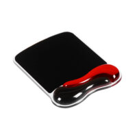 Reposamuñecas gel Duo ratón rojo/gris