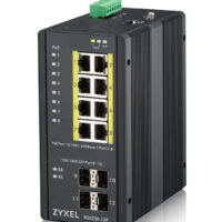 RGS200-12P, Industrial 12 Port managed PoE Switch, 240 Watt PoE, DIN Rail, IP30, 12-58V DC
