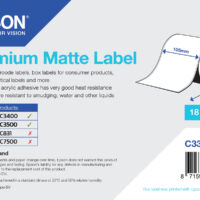 Rollo continuo de etiquetas mate premium
