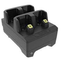 RS6100 4-Slot Ring Scanner Charger, Allows Charging of 4 RS6100 ring scanners. Requires PWR-BGA12V50W0WW, DC cable CBL-DC-388A1-01 and 3-wire grounded