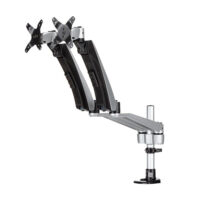 Soporte para Dos Monitores con Brazos Moviles Apilable