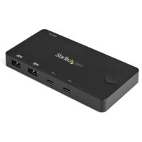 Switch Conmutador KVM USB Tipo C de 2 Puertos