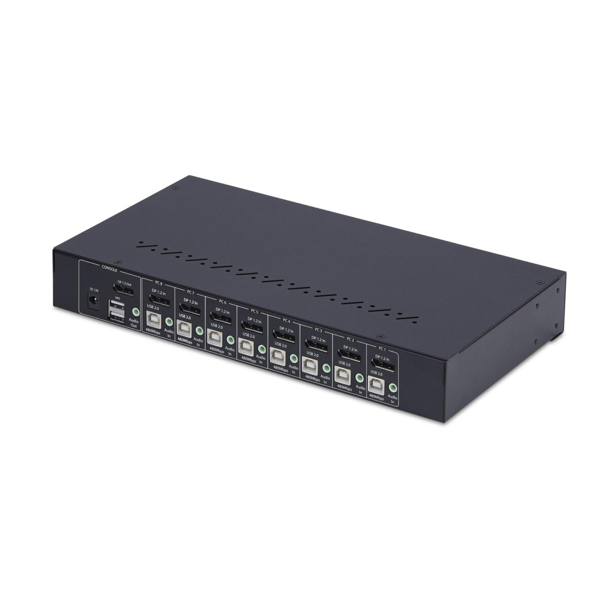 Switch KVM de 8 Puertos DisplayPort 4K 60Hz - 1U para Rack Switch KVM de 8 Puertos DisplayPort 4K 60Hz - 1U para Rack