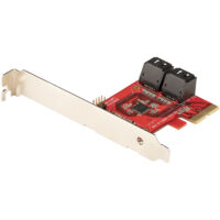 Tarjeta PCIe Controladora SATA de 4 Puertos - 4P6GPCIESATASTT