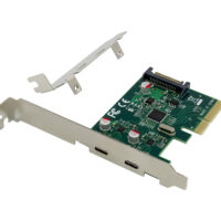 Tarjeta PCIe de 2 puertos USB 3.2 Gen 2 Tipo-C