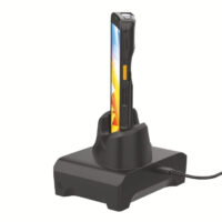 TC22/TC27 Single Slot Charge Only Cradle; Removable shim pre-installed for device without boot, compatible for device with boot/trigger handle without