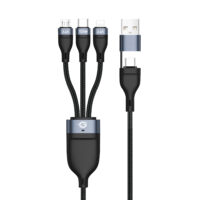 USB 3 en 1 PD 3.0 100W Cable de carga rápida 1,5M, 20V 5A, 480Mbps, E-Mark