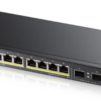 ZyXEL GS1100-10HP, unmanaged PoE 8x Gigabit, 2x Fiber Uplink, 120 Watt PoE