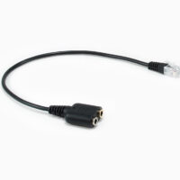 RJ9 to 3.5mm Stereo Audio Cable  0.25m