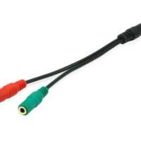 3.5mm to 2x3.5mm Audio Cable  M/F  0.15m