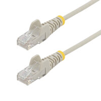 Cable Ethernet CAT6 Delgado Gris de 25cm - 28AWG - LSZH