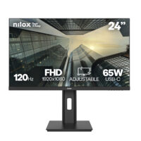Monitor 24  Full HD IPS HDMI y DP 120HZ Multimedia Regulable USB-C 65W