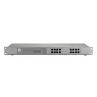 16-Port Fast Ethernet PoE Switch  802.3at/af PoE  120W