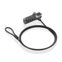 CABLE DE SEGURIDAD CON CERRADURA DE COMBINACION PARA ORDENADOR  MONITOR  PORTATIL 1.5M