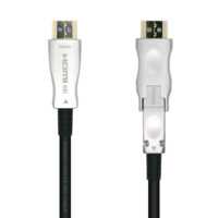 CABLE HDMI V2.0 AOC DESMONTABLE PREMIUM ALTA VELOCIDAD / HEC 4K@60HZ 4:4:4 18GBPS  A/M-D/A/M  NEGRO  20M