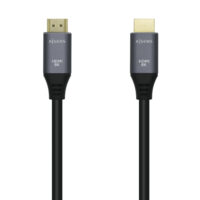 CABLE HDMI V2.1 ULTRA ALTA VELOCIDAD / HEC 8K@60HZ 48GBPS  A/M-A/M  GRIS/NEGRO  2.0M