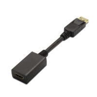 CONVERSOR DISPLAYPORT A HDMI  DP/M-HDMI A/H  NEGRO  15CM